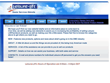 Tablet Screenshot of leisure-lift.com